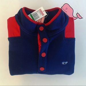Vineyard Vines Boys Snap Fleece Shep Shirt, L
